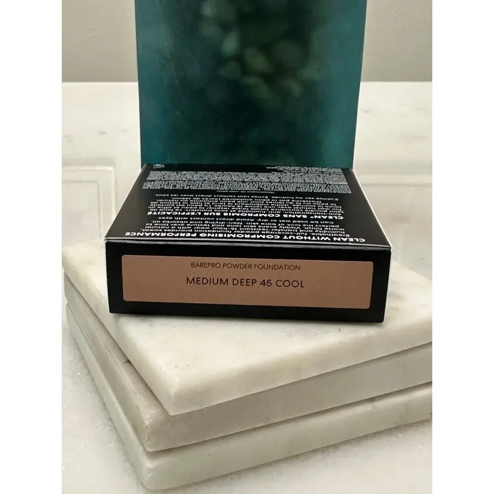BareMinerals BAREPRO Powder Foundation Medium Deep 45 Cool 16HR Matte Makeup NIB